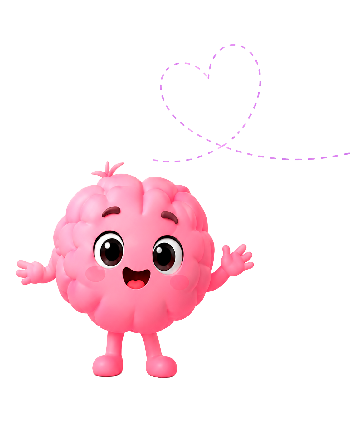 Mascota de PlayMind representando el poder del juego