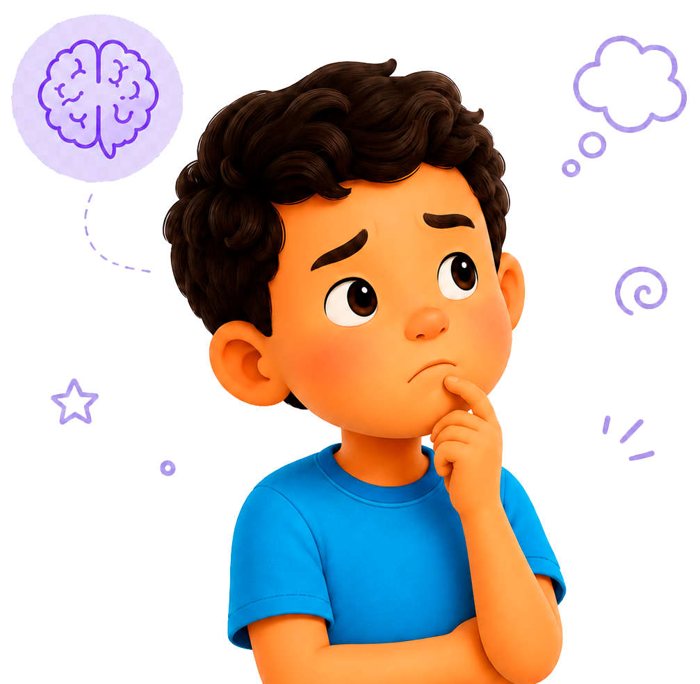 Niño al que le cuesta concentrarse